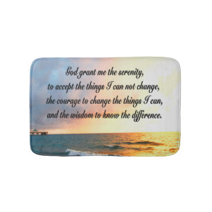 ALFOMBRILLA DE BAÑO DISEÑO DE FOTOS SERENE SERENITY PRAYER SUNRISE