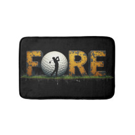 Alfombrilla De Baño Diseño de Golf Moderno Con Silhouette Golfer