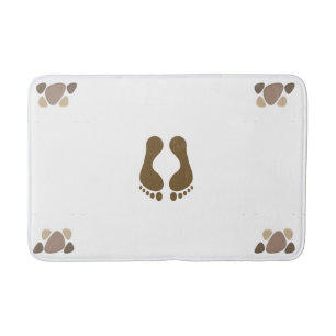 Alfombrilla De Baño Diseño de huellas de bathmat