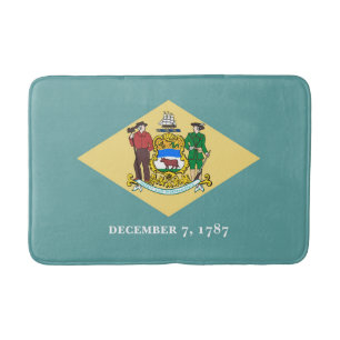 Alfombrilla De Baño Diseño de la bandera de estado de Delaware