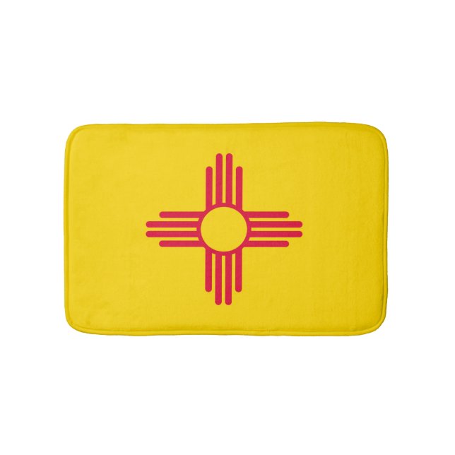 Alfombrilla De Baño Diseño de la bandera de Nuevo México (Anverso)