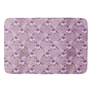 Alfombrilla De Baño Diseño de la serie de papel Ephemera Lavendar 10