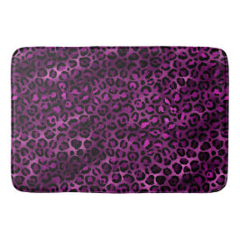 Alfombrilla De Baño Diseño de la serie Leopardo púrpura y dorado 3