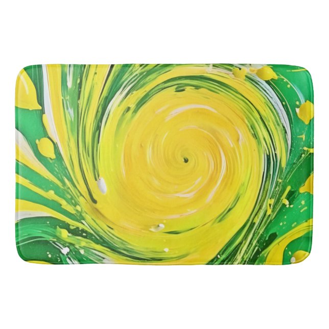 Alfombrilla De Baño Diseño de Lemon Tornado (Anverso)