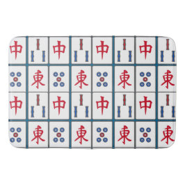 Alfombrilla De Baño Diseño de mosaicos de juegos de Mahjong