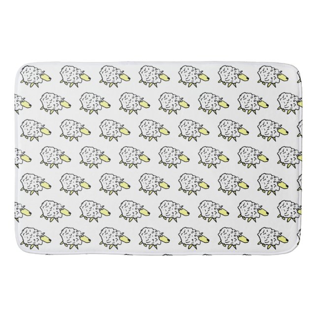Alfombrilla De Baño Diseño de ovejas (Anverso)