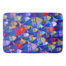 Diseño de peces coloridos Art Déco