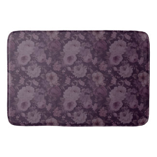 Alfombrilla De Baño Diseño de pergamino dramático burgundy ciruela
