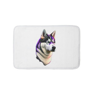 Alfombrilla De Baño Diseño de perros Husky
