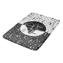 Diseño de piano en blanco y negro