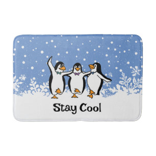 Alfombrilla De Baño Diseño de pingüinos bailando