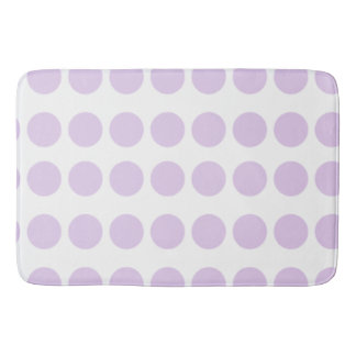 Alfombrilla De Baño Diseño de puntos de polka de lavanda