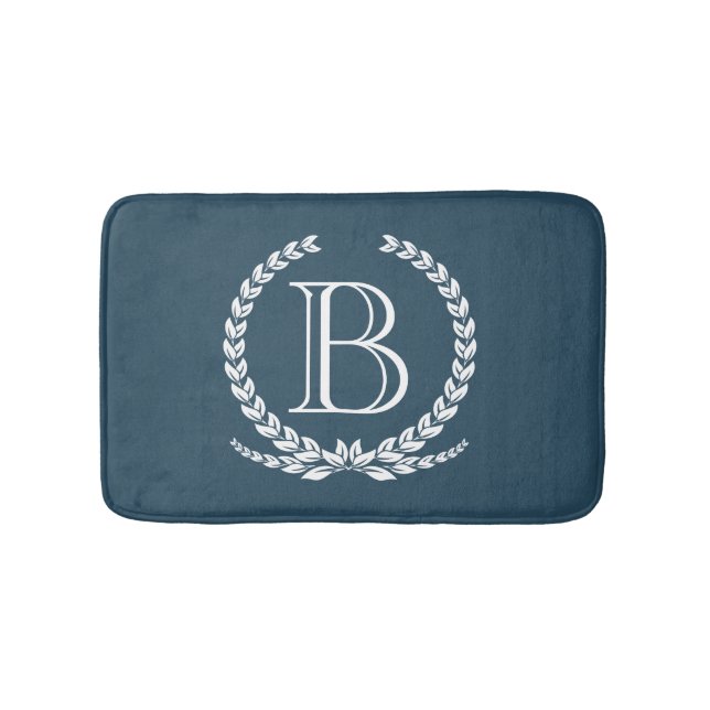 Alfombrilla De Baño Diseño del monograma (Anverso)