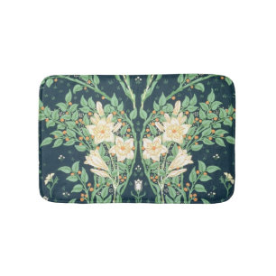Alfombrilla De Baño Diseño del papel pintado de Francisca