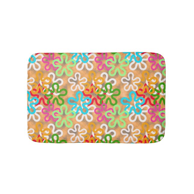 Alfombrilla De Baño Diseño del patrón africano de ankara (Anverso)