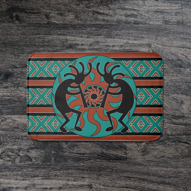 Alfombrilla De Baño Diseño del Suroeste de Kokopelli (Subido por el creador)