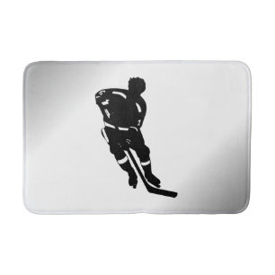 Alfombrilla De Baño Diseño deportivo de jugador de hockey