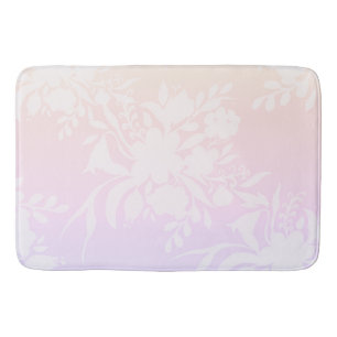 Alfombrilla De Baño Diseño floral elegante en colores pastel para la v