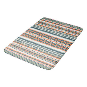 Alfombrilla De Baño Diseño Geo Striped para Reproducción en Color