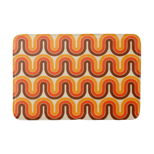 Alfombrilla De Baño Diseño geométrico de estilo 70