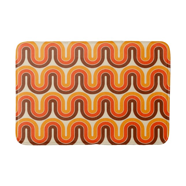 Alfombrilla De Baño Diseño geométrico de estilo 70 (Anverso)