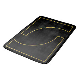 Alfombrilla De Baño Diseño geométrico elegante moderno de oro falso
