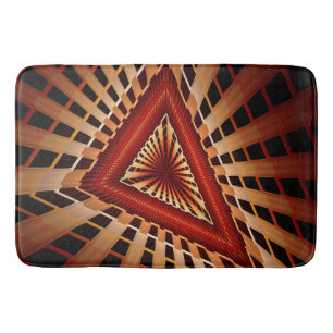 Alfombrilla De Baño Diseño gráfico fractal moderno de 3D Fantasy Netwo