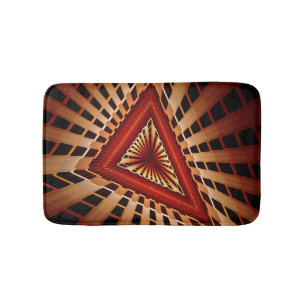 Alfombrilla De Baño Diseño gráfico fractal moderno de red de fantasía