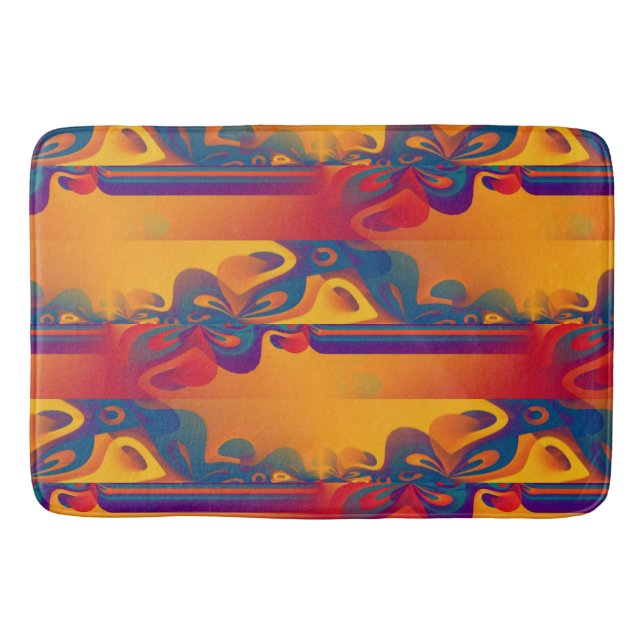 Alfombrilla De Baño Diseño gráfico impecable - I rojo amarillo (Anverso)