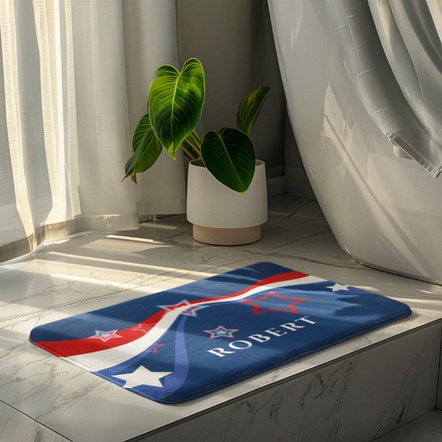 Alfombrilla De Baño Diseño moderno de la bandera de Estados Unidos (Subido por el creador)
