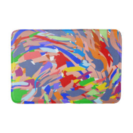 Alfombrilla De Baño Diseño moderno Rojo Verde Amarillo Rosa Oro