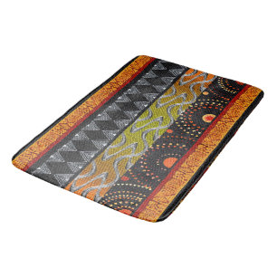 Alfombrilla De Baño Diseño Motif Afrocéntrico Contemporáneo
