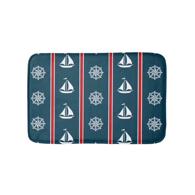 Alfombrilla De Baño Diseño náutico (Anverso)