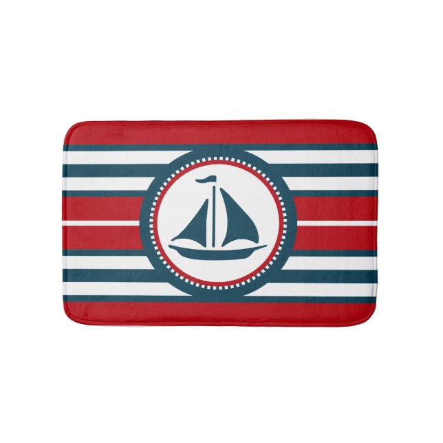 Alfombrilla De Baño Diseño náutico (Anverso)