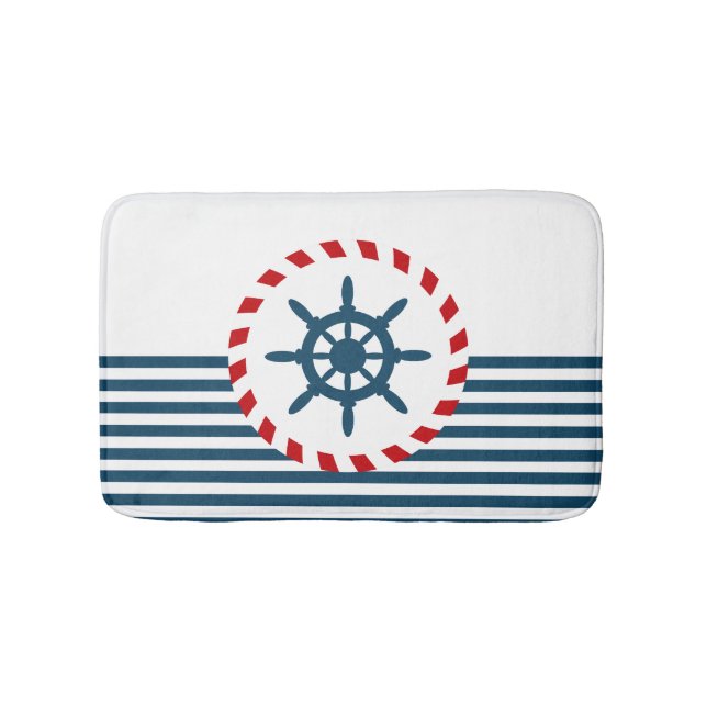Alfombrilla De Baño Diseño náutico (Anverso)