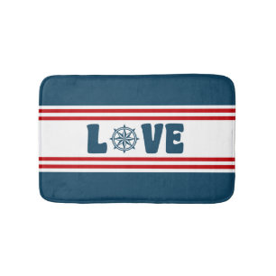 Alfombrilla De Baño Diseño náutico de amor