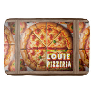 Alfombrilla De Baño Diseño Pizza Pizzeria