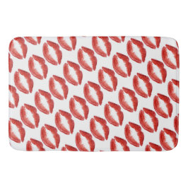 Alfombrilla De Baño Diseño rojo de los labios