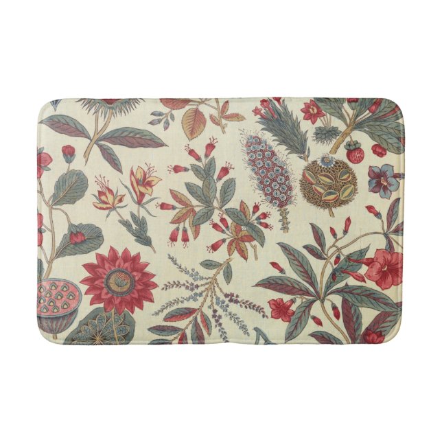 Alfombrilla De Baño Diseño textil botánico Bath Mat (Anverso)