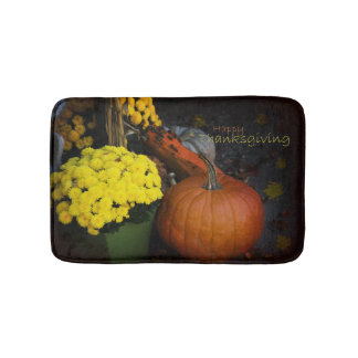 Alfombrilla De Baño Diseños felices de la acción de gracias - estera