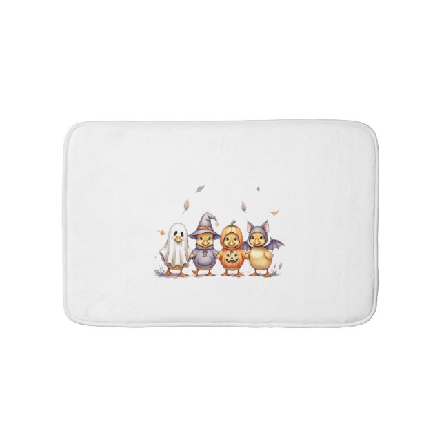 Alfombrilla De Baño Disfraces de Halloween Cute Ducklings (Anverso)