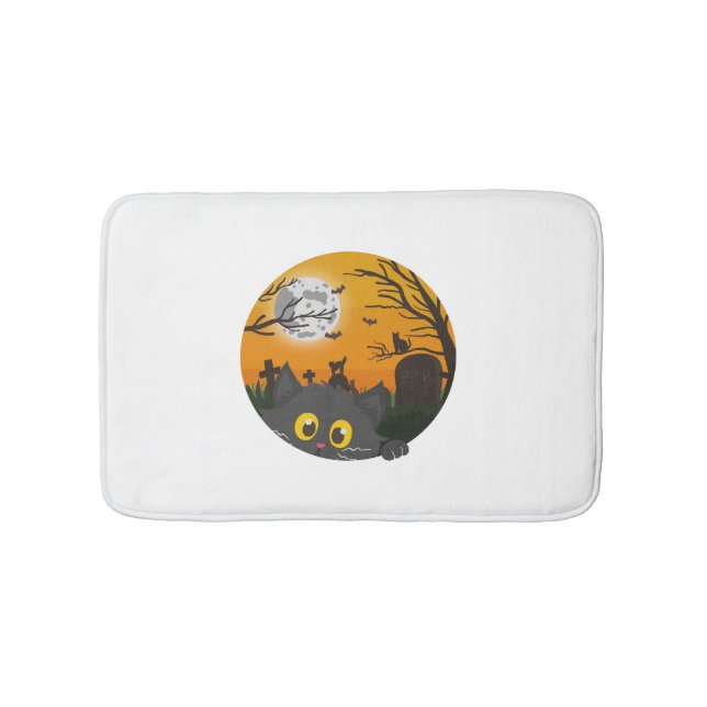 Alfombrilla De Baño Disfraz de Halloween para gatos (Anverso)