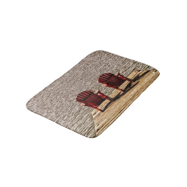 Alfombrilla De Baño Disfrutar de vida en la cabaña (Angular)