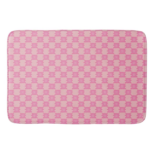 Alfombrilla De Baño Dismal Pink Bath Mat Southwestern Western Boho (Anverso)