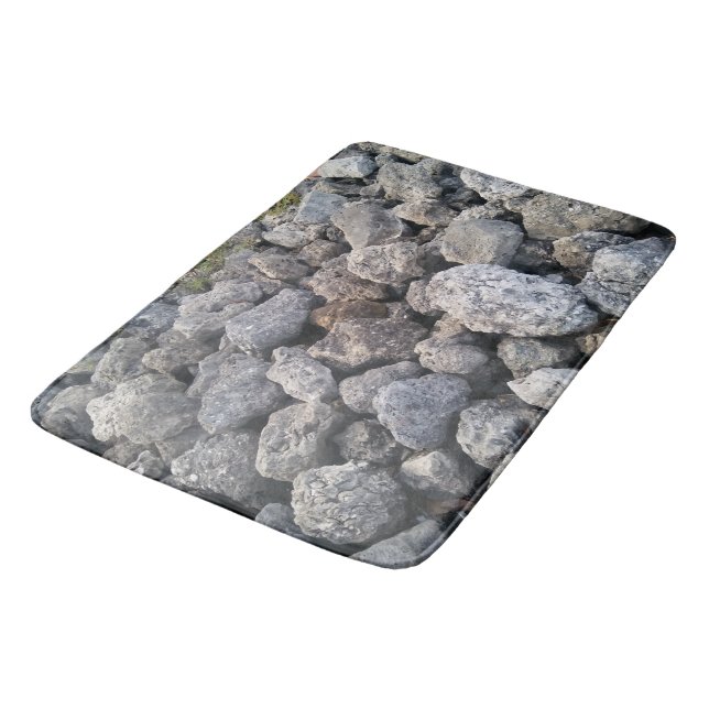 Alfombrilla De Baño Diversión gris grande del diseño de la imagen de (Angular)