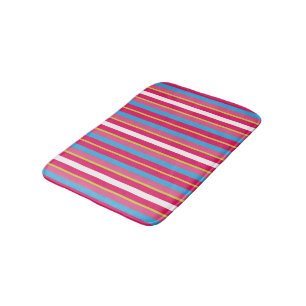 Alfombrilla De Baño Divertido colorido Multi Stripes