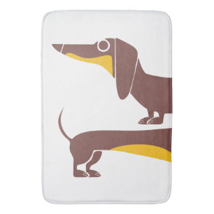 Alfombrilla De Baño Divertido dachshund lindo para padres de perros la