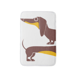 Alfombrilla De Baño Divertido dachshund lindo para padres de perros la