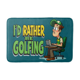 Alfombrilla De Baño Divertido Más Bien Ser Golfista Para Él