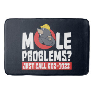 Alfombrilla De Baño Divertido problema de Mole, profesor de química